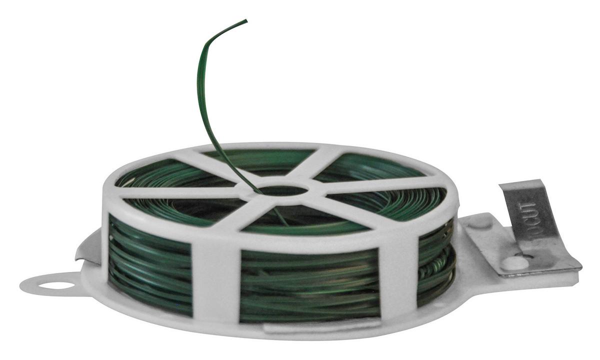 Blumendraht Gartendraht 100m/0.65mm, Grün - Grün, Basics, Kunststoff/Metall (1000cm)