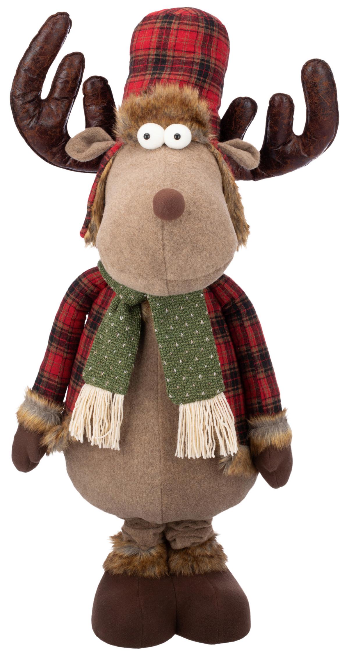 Dekorentier Niels - Rot/Braun, KONVENTIONELL, Textil (40/30/165cm) - Luca Bessoni