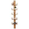 Wandregal Pepe B: 35 Cm Buche Massiv 5 Fächer - Naturfarben, MODERN, Holz (35/180/17cm) - MID.YOU