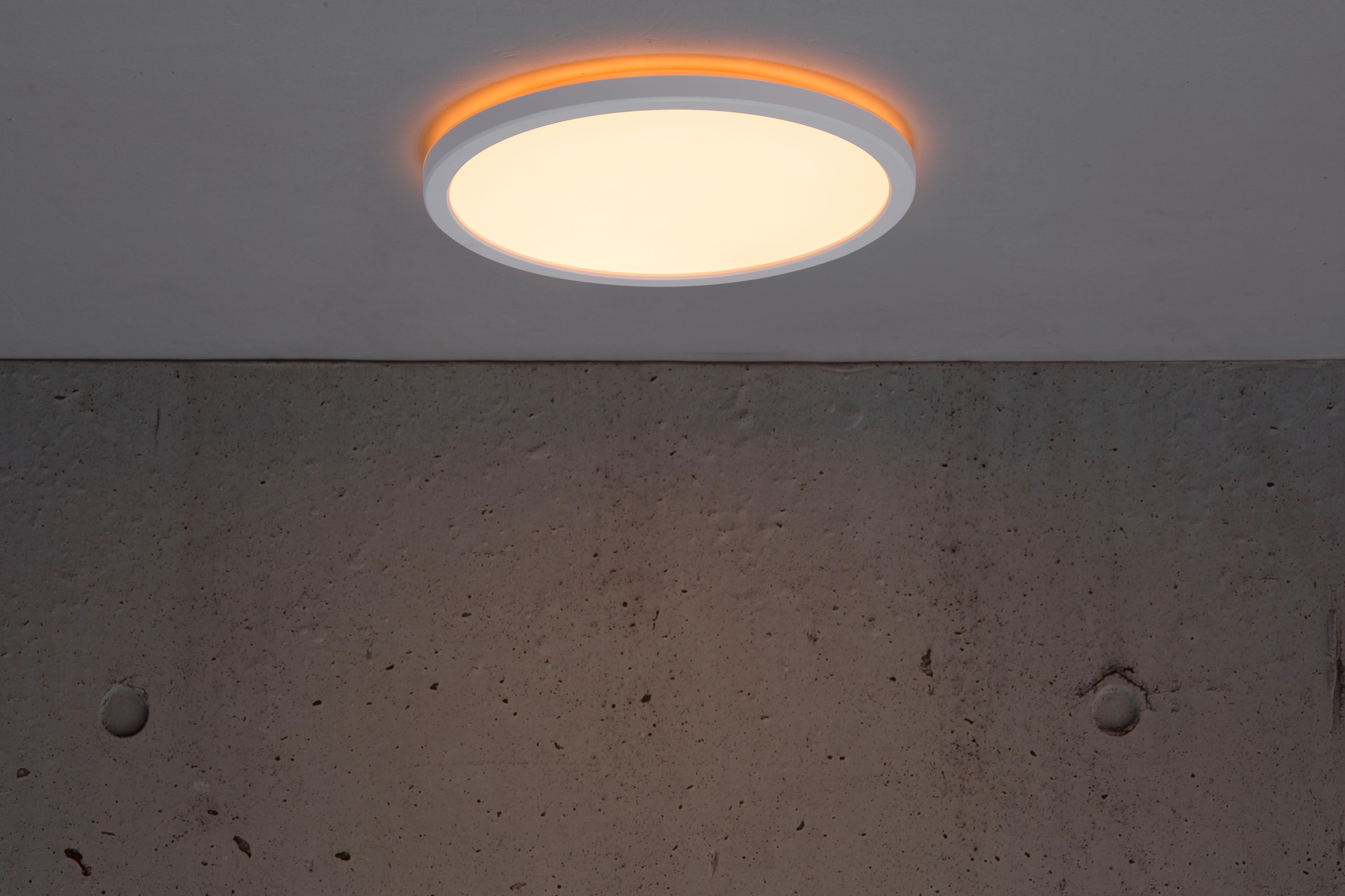 Deckenleuchte Oja Weiß D: 24,4 cm - Weiß, KONVENTIONELL, Kunststoff (24,4/2,3cm) - Nordlux