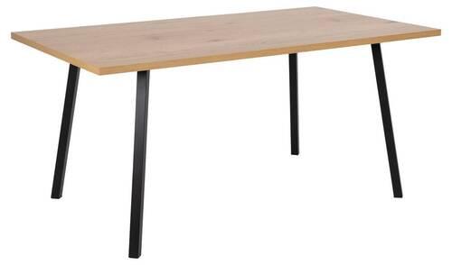Esstisch  Cenny 160x90x75 cm Schwarz - Eichefarben/Schwarz, KONVENTIONELL, Holzwerkstoff/Metall (160/90/75cm) - MID.YOU