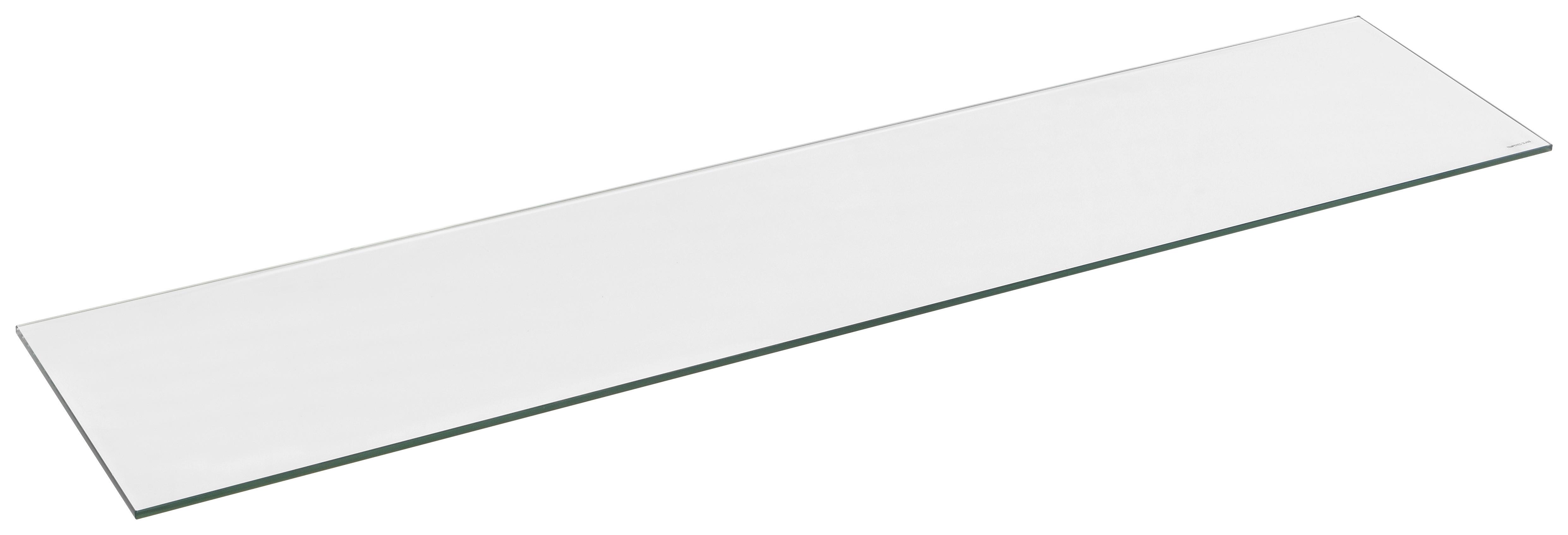 Wandregal Galileo 3 B: 80 cm Klar 1 Fach - Klar, MODERN, Glas (80/0,8/20cm)