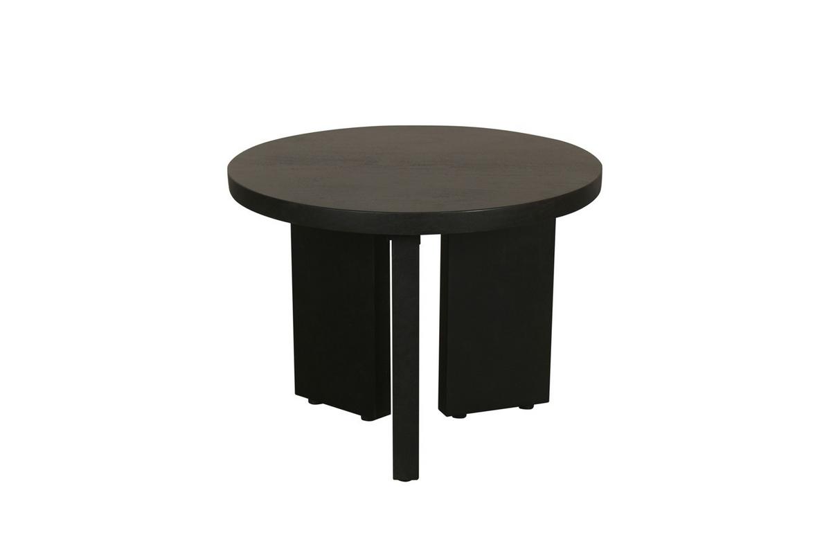 Couchtisch Round Schwarz D: 40/60 Cm - Schwarz, Design, Holz (40/60/30/41/40/60cm) - MID.YOU