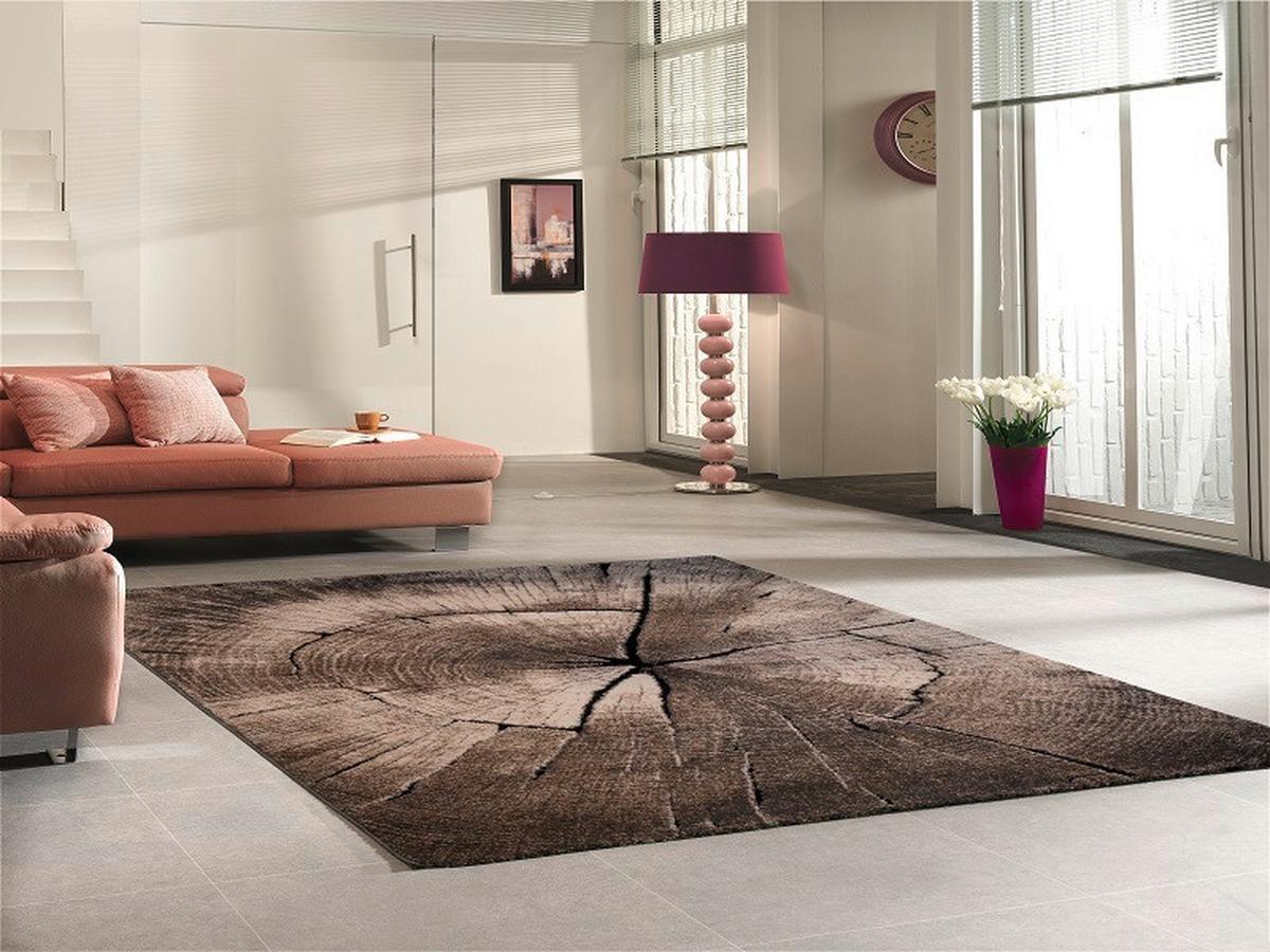 Webteppich Ibiza 605 - Graubraun, KONVENTIONELL, Textil (80/150cm)