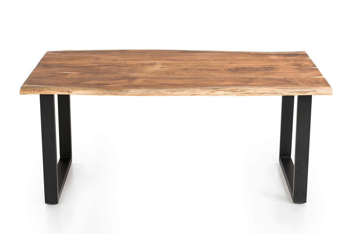 Esstisch Naturfarben/schwarz B: 220 Cm - Schwarz/Naturfarben, MODERN, Holz/Metall (220/110/76,5cm) - Livetastic