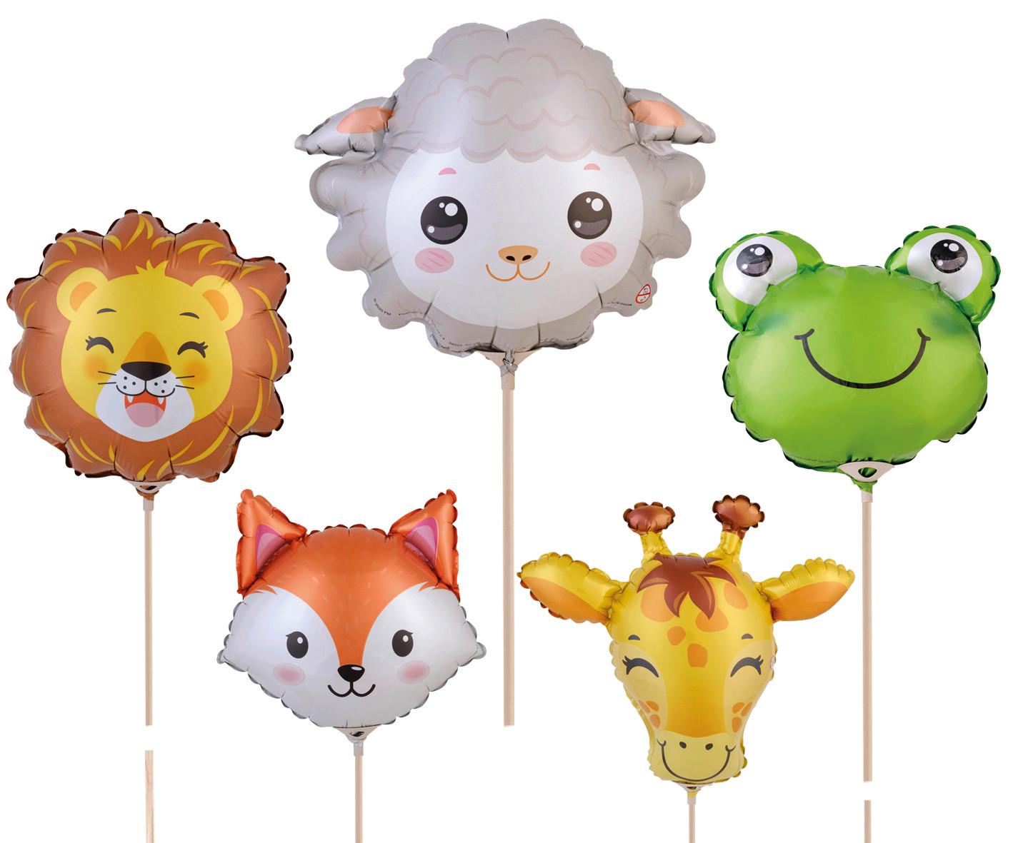 Luftballon Mini-Folienballon "tiere" - Trend, Kunststoff (18-23cm)