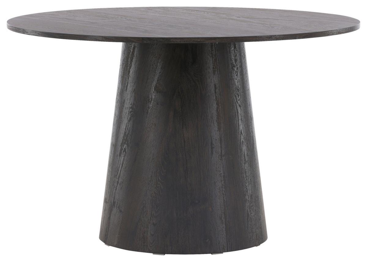 Esstisch Lanzo - Schwarz/Braun, Design, Holz (120/120/75cm) - Livetastic