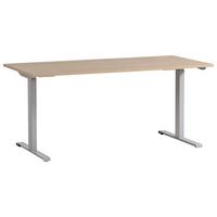 SCHREIBTISCH ANTERO 1600 - Eichefarben/Alufarben, MODERN, Holzwerkstoff/Metall (75/160/71cm) - MID.YOU