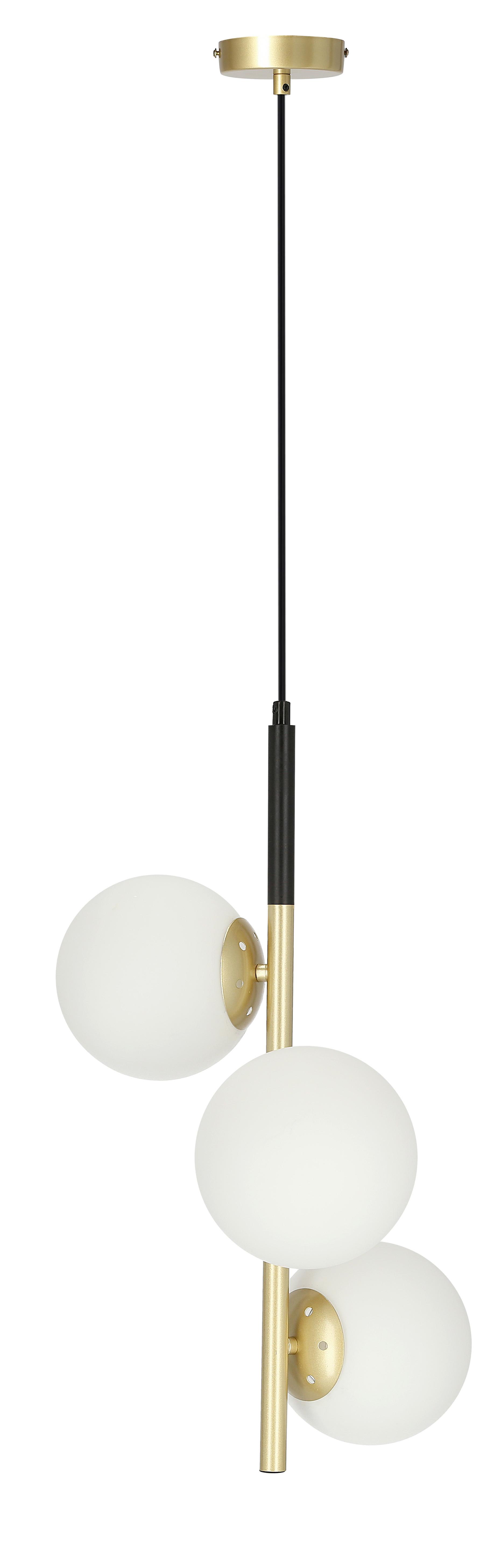 Hängeleuchte 33-01276 Duo - Goldfarben/Schwarz, Basics, Metall (32.5/32.5/115cm)