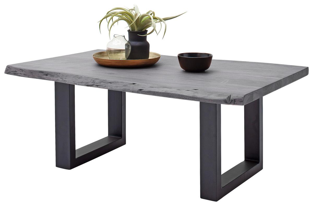 Couchtisch Holz Massiv Cartagena, Grau/Anthrazit - Anthrazit/Grau, MODERN, Holz/Metall (110/45/70cm)