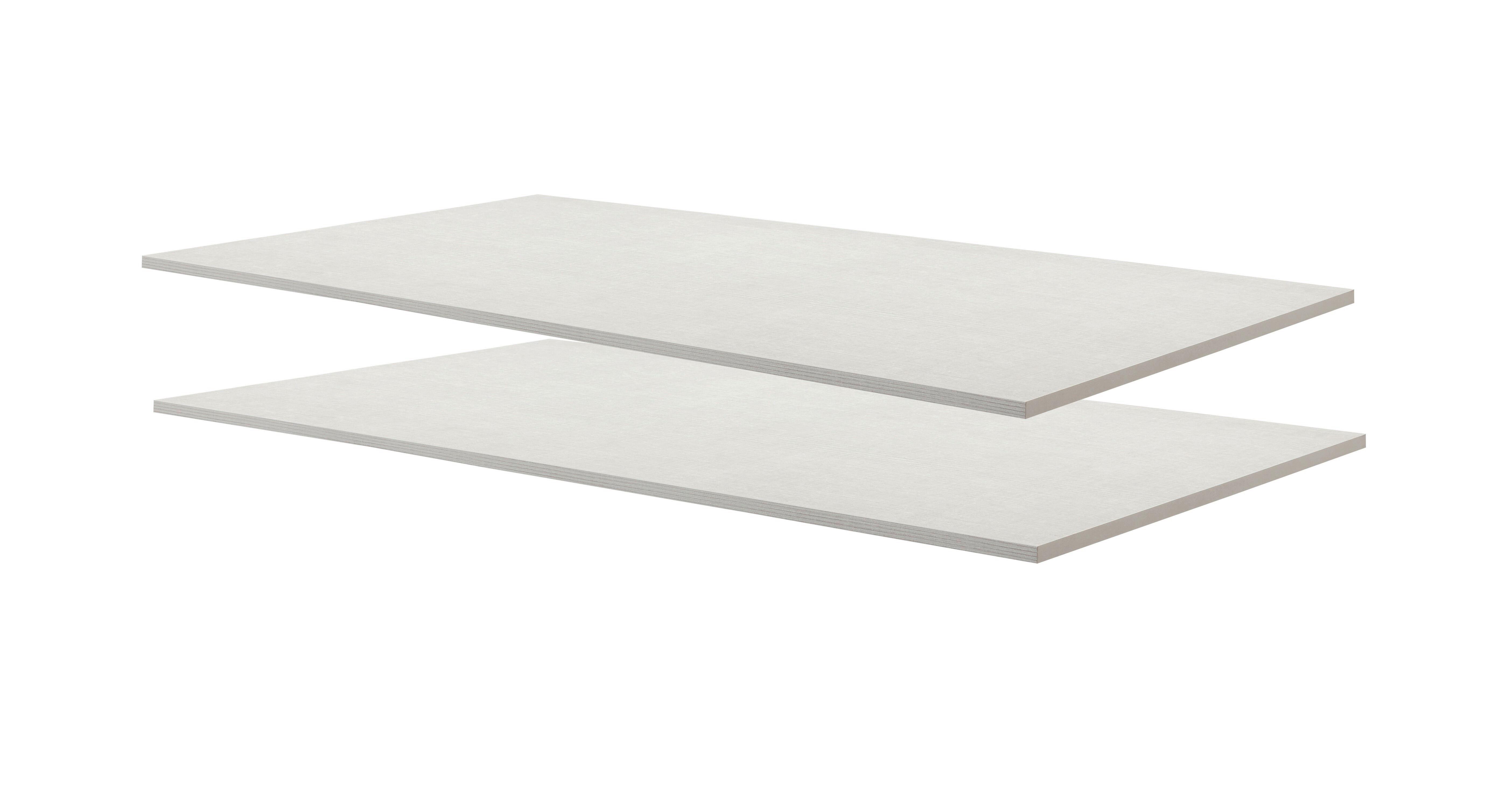 Belső Polcszett Systema - szürke, Modern, faalapú anyag (99/55,4/18cm)