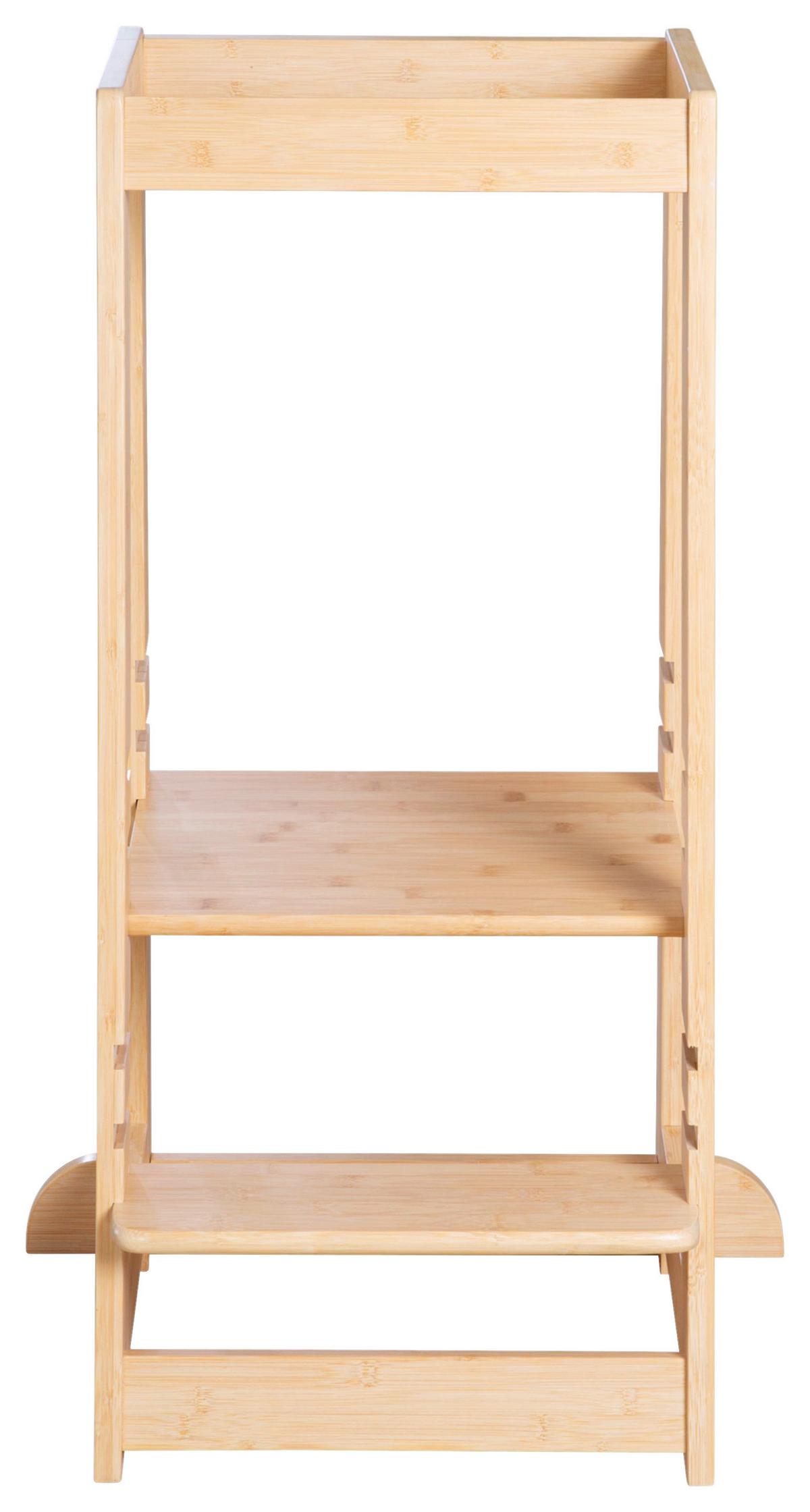 Lernturm Aus Holz Bambus Mitwachsend - Basics, Holz (54/88/43.5cm) - Roba