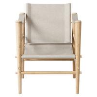Loungesessel Safari aus Bambus - Beige/Naturfarben, Design, Holz (59/79/61cm) - MID.YOU