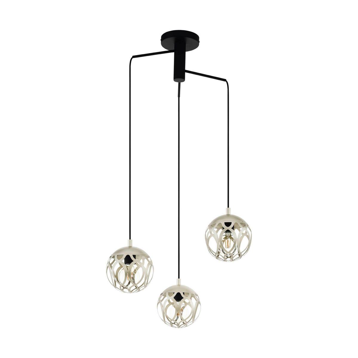 Hängeleuchte 99073* Mirtazza - Champagner/Schwarz, KONVENTIONELL, Metall (59/110cm) - Eglo