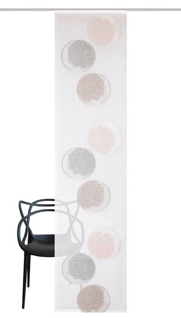 Flächenvorhang Remona Stein - Bernsteinfarben, Design, Textil (60/245cm) - Schmidt W. Gmbh