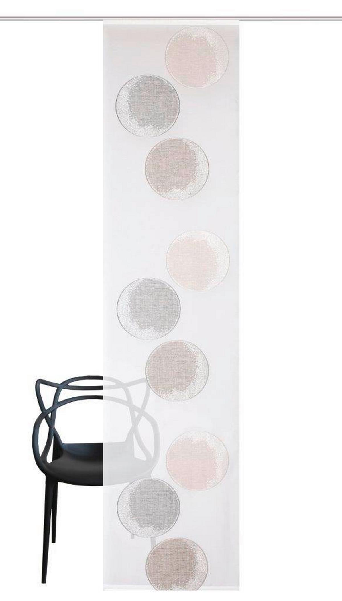 Flächenvorhang Remona Stein - Bernsteinfarben, Design, Textil (60/245cm) - Schmidt W. Gmbh