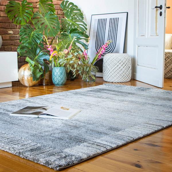 Hochflorteppich My Canyon 970 - Grau, Basics, Textil (80/150cm) - Obsession