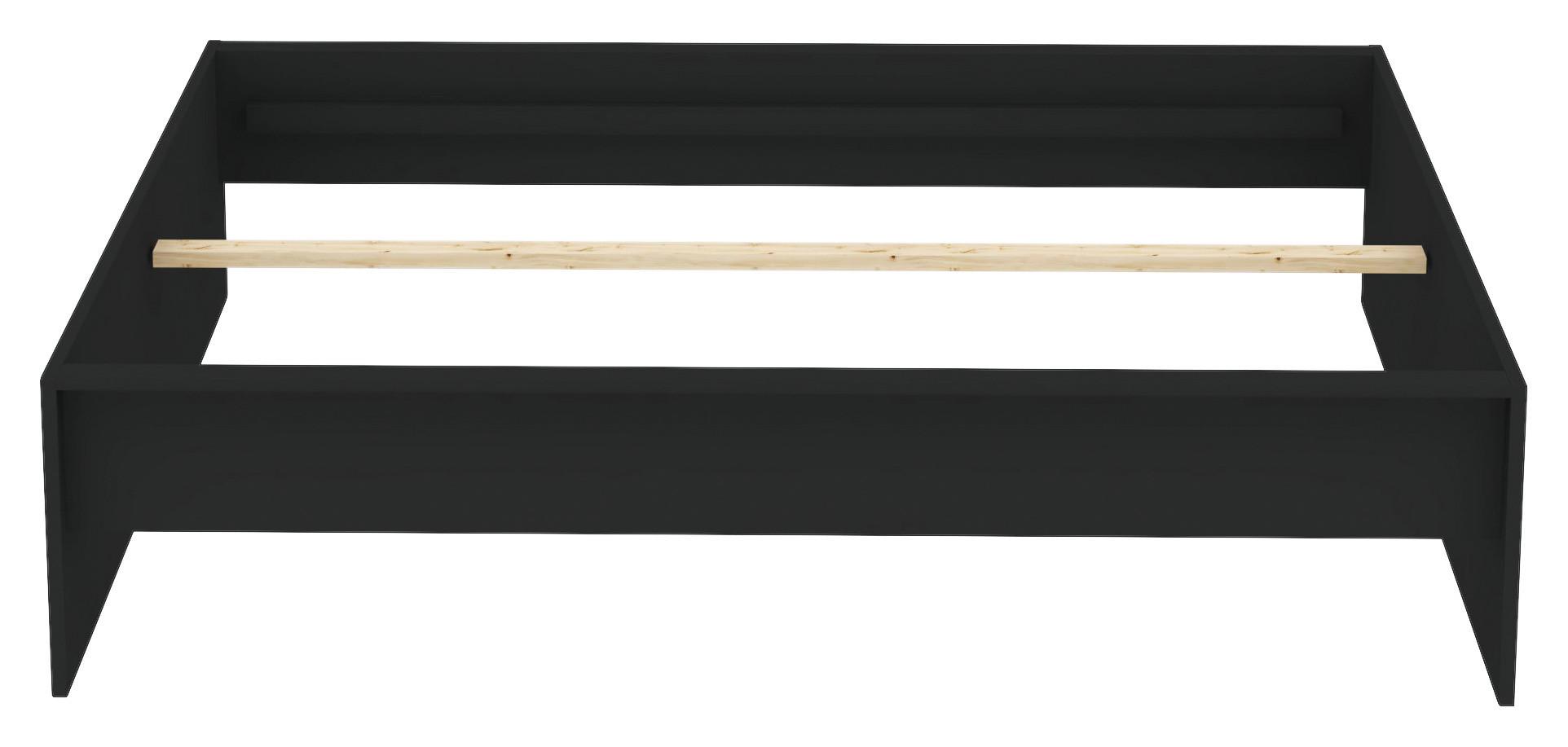 RÁM POSTELE UNIT 180 - antracitová, Konvenční, kompozitní dřevo (180/200cm) - Ondega