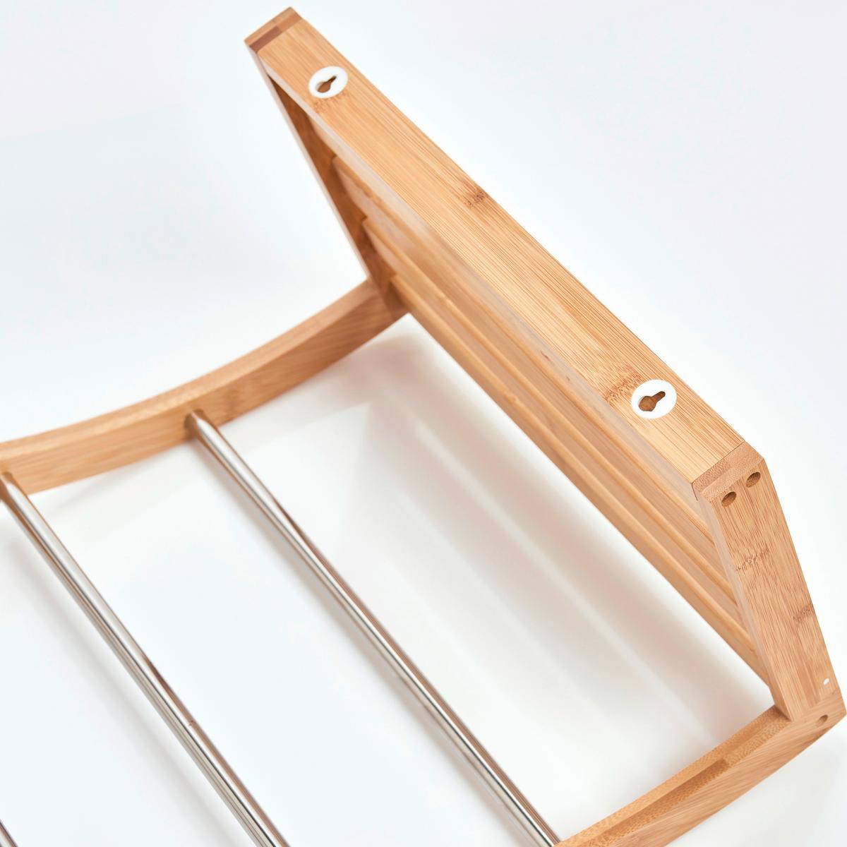 Handtuchhalter Naturfarben B: 38 Cm - Naturfarben, Basics, Holz/Metall (38/40/24cm) - Zeller Present