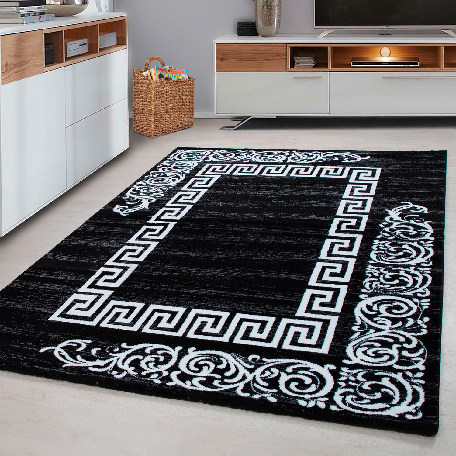 Flachwebteppich Miami - Schwarz, Design, Textil (140/200cm) - Novel