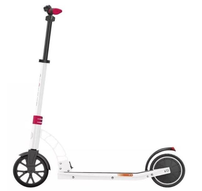 E-Scooter Globber One Klappbar mit Led Scheinwerfer - Rot/Weiß, Basics, Metall (100/50/103cm)