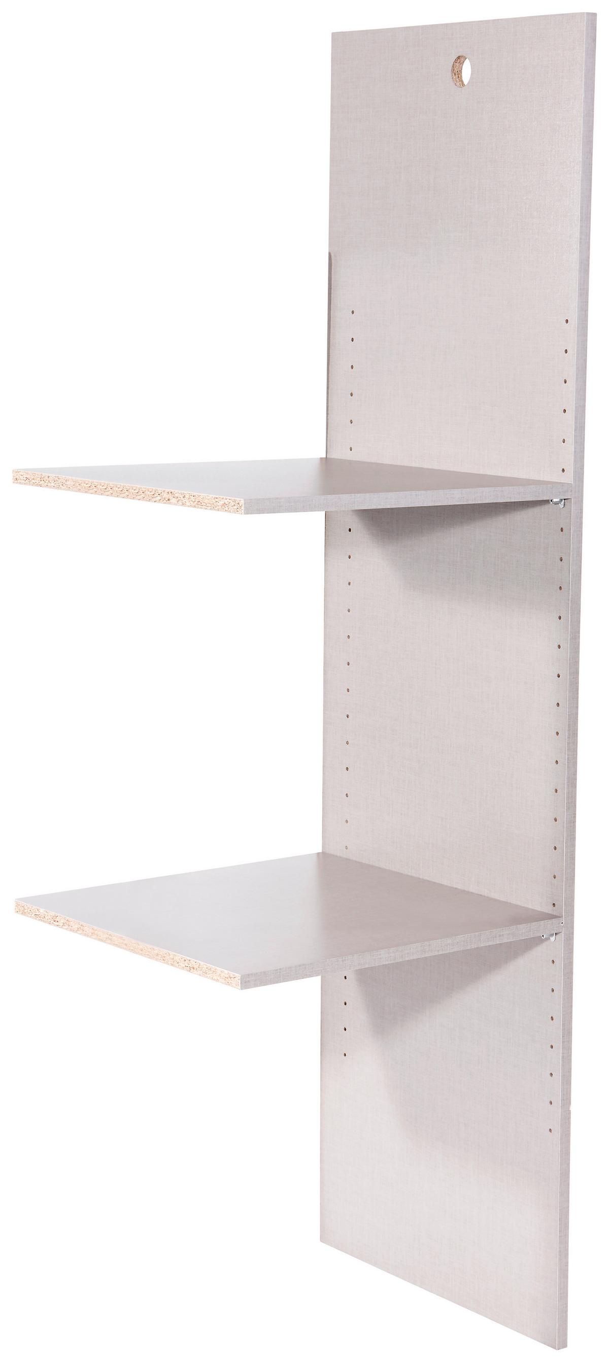 Inneneinteilung Kleiderschrank Foster Leinenoptik - Grau, MODERN, Holzwerkstoff (45/147/45cm)