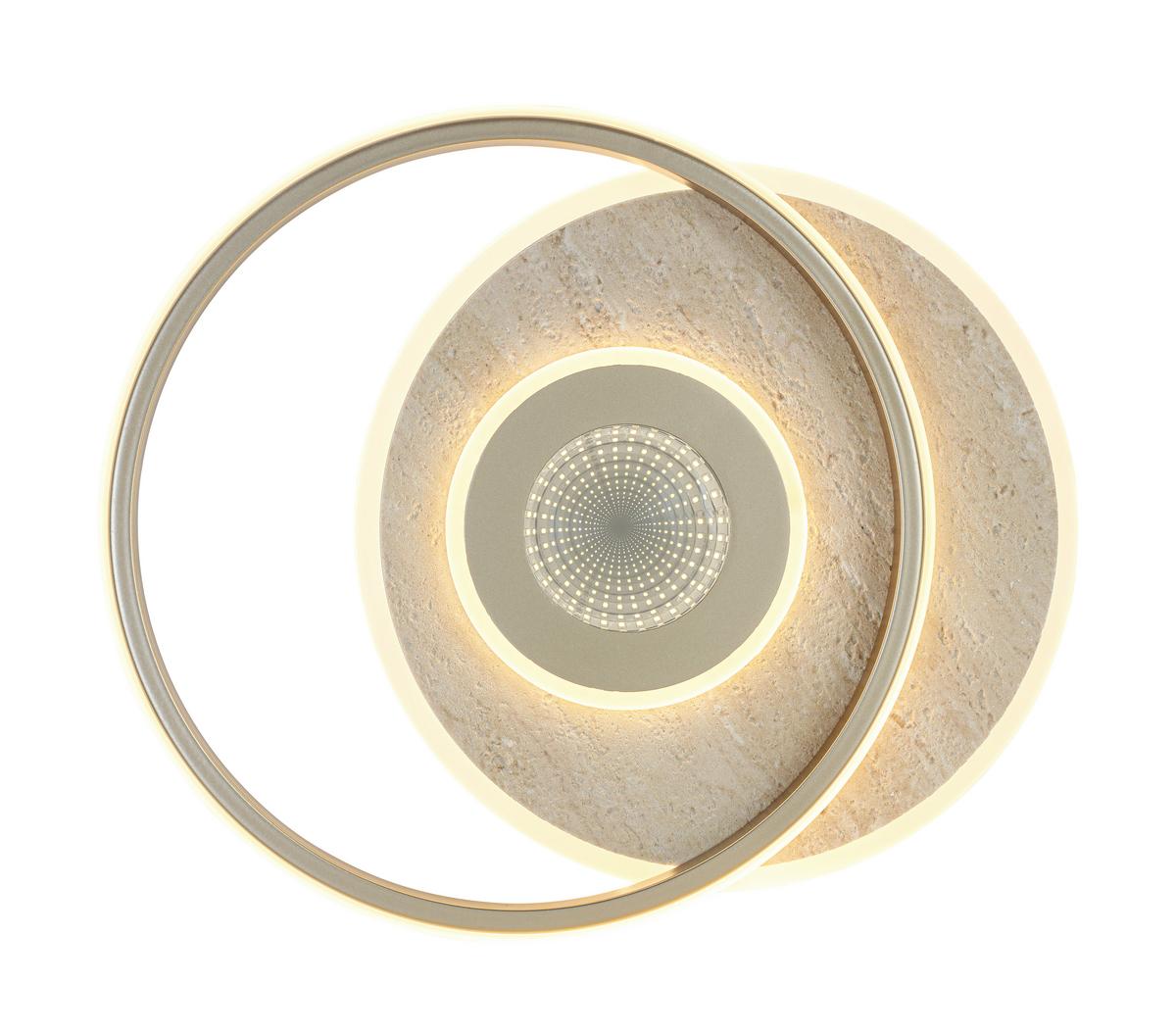 STROPNÉ LED SVIETIDLO PUL - šampanská, Modern, kov/plast (42/35/6cm) - Mömax