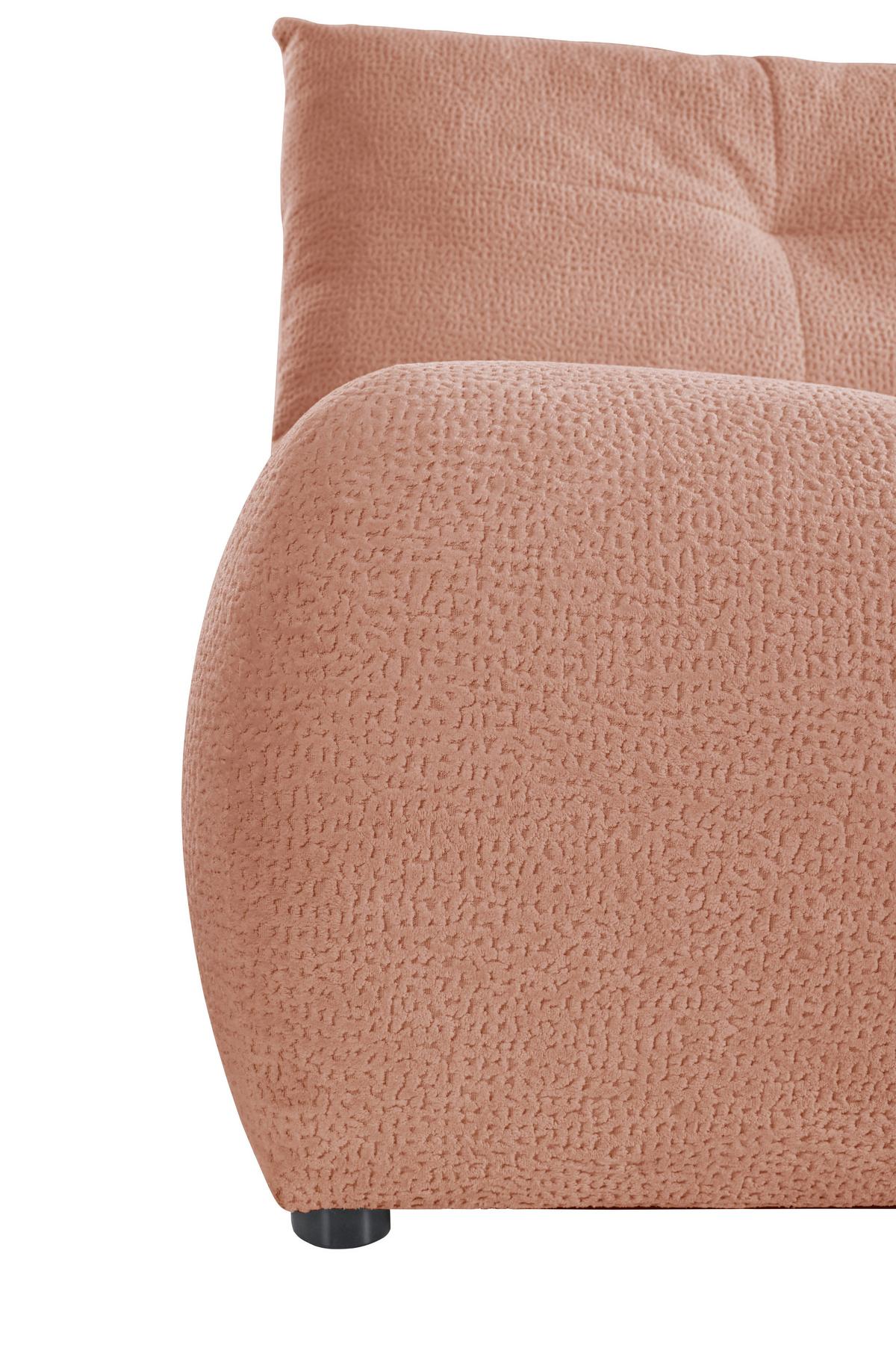 Schlafsofa Milo, Rosa B: 209 Cm - Creme/Schwarz, Design, Holz/Holzwerkstoff (209/100/103cm) - MID.YOU