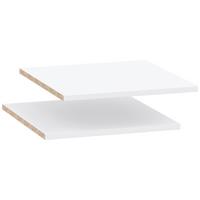 Einlegebodenset Kivo Weiß, B: 41,6 cm - Weiß, Basics, Holzwerkstoff (41,6/48,8/1,6cm)