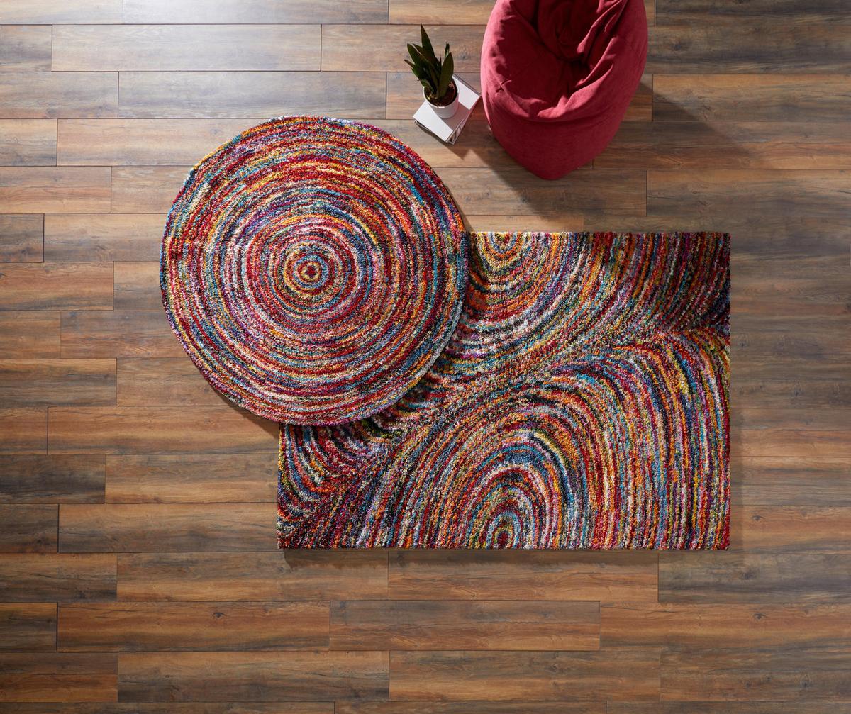 Webteppich Color Face Multicolor 140x200 cm - Multicolor, Trend, Textil (140/200cm) - Novel