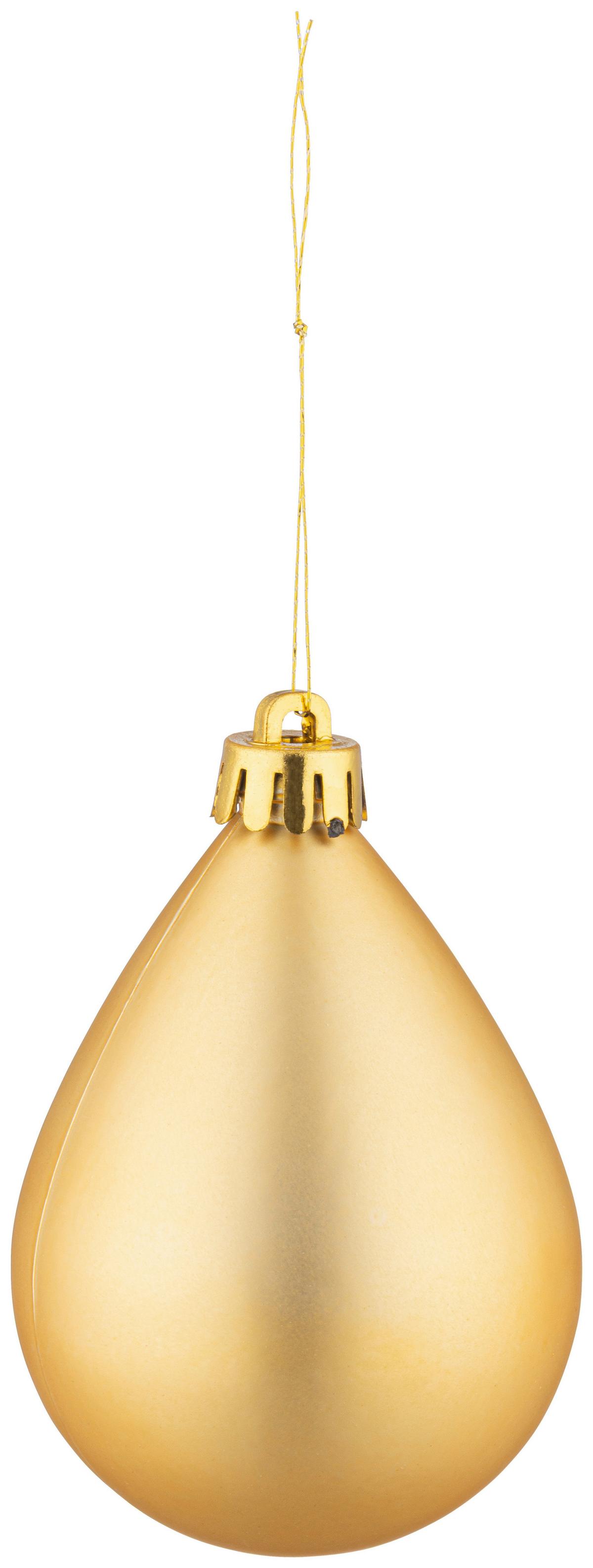 CHRISTBAUMKUGEL-SET Ena, Goldfarben, 90-teilig - Goldfarben, KONVENTIONELL, Kunststoff - Luca Bessoni