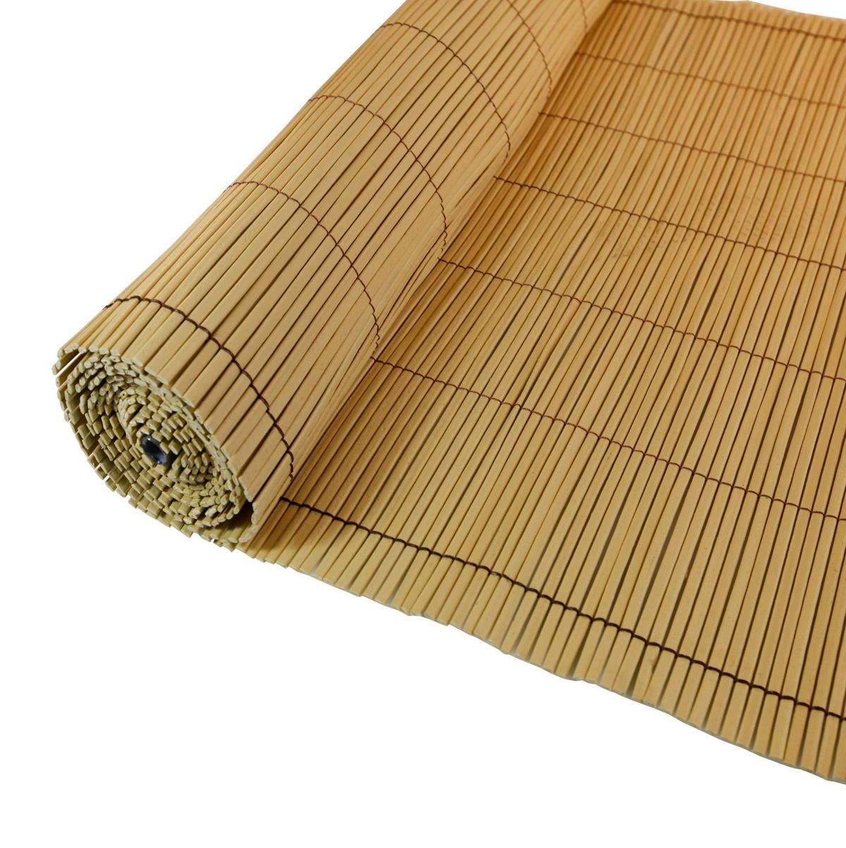 Sichtschutz Bambu Solido Kunststoff Naturfarben - Naturfarben, Basics, Kunststoff (300/100cm)