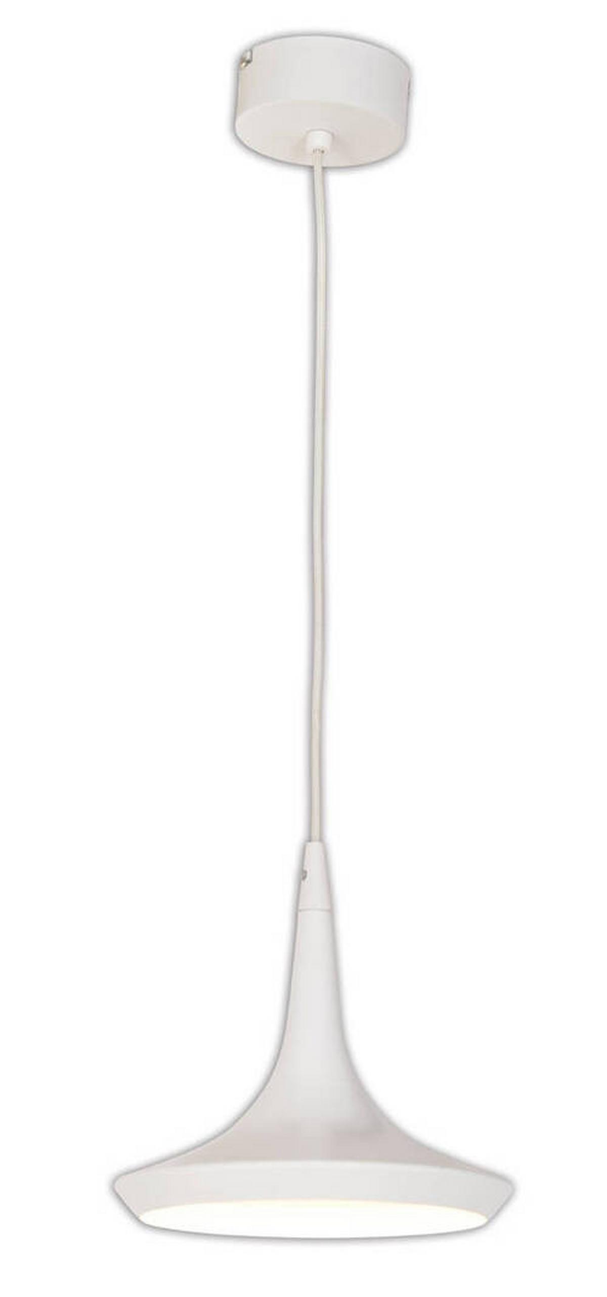 Led-hängeleuchte Oslo H: 150 Cm - Weiß, Design, Metall (22/150cm) - Näve