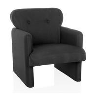 Loungesessel Caripito Schwarz B: 66 Cm - Schwarz, MODERN, Textil (66/77/74cm) - MID.YOU
