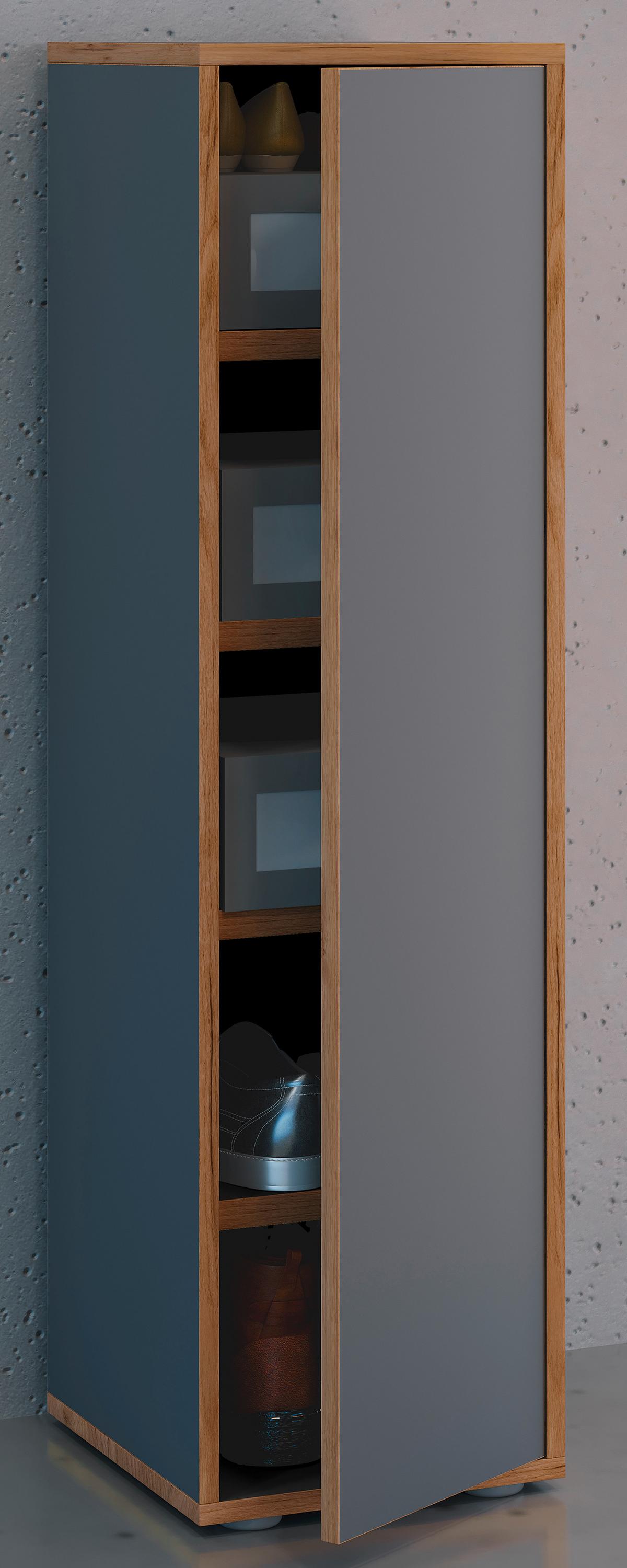Schuhschrank Salia Anthrazit/Honigeiche B: 30 cm - Honigeiche/Anthrazit, Design, Holzwerkstoff (30/110/33cm) - MID.YOU