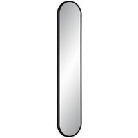 Zrcadlo MONI černá - černá, Moderní, plast/sklo (20/101/2,5cm) - Mömax