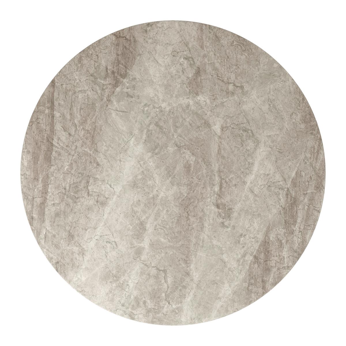 Jídelní stůl Pela, P: 110 cm - šedá/černá, Moderní, kov/kompozitní dřevo (110/75cm) - Bessagi Home