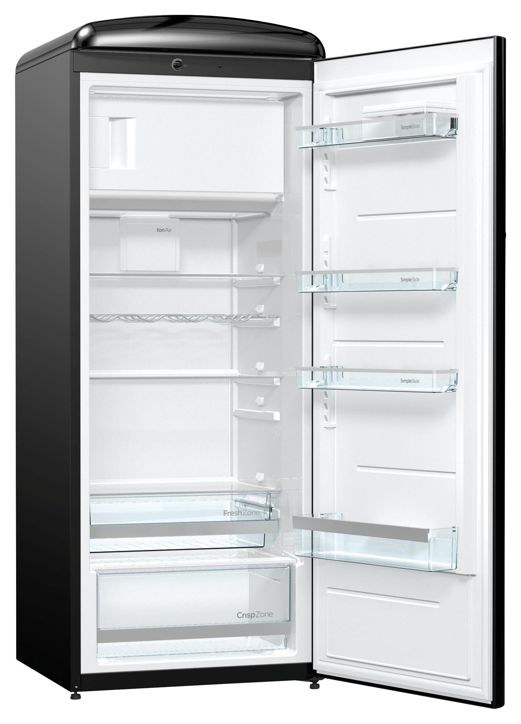 Gorenje Kühlschrank Orb 153 Bk - Schwarz, MODERN, Kunststoff (60/154/66,9cm) - Gorenje