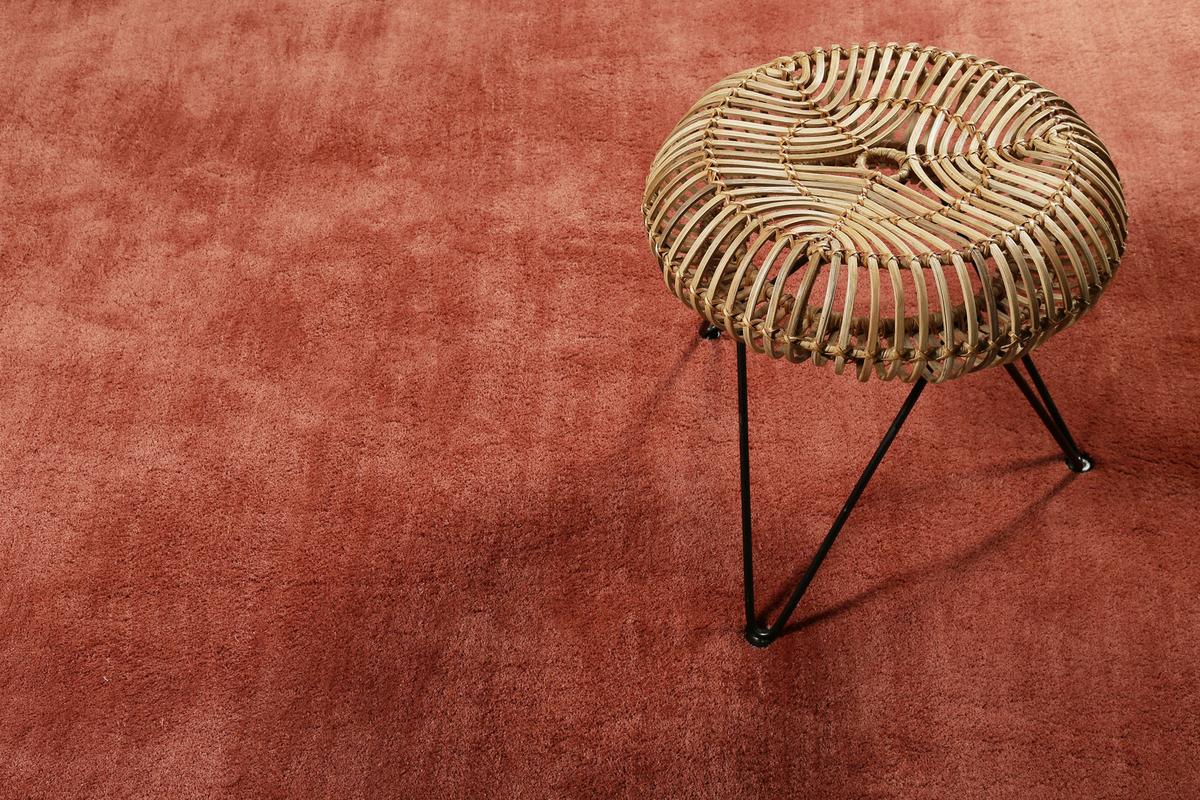Hochflor Teppich Rot Loft 200x200 Cm - Rot, KONVENTIONELL, Textil (200/200cm) - Esprit