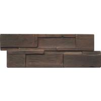 Wandverkleidung Driftwood Hevea Sulu Sea - Dunkelbraun, Basics, Holz (56/20/2cm)