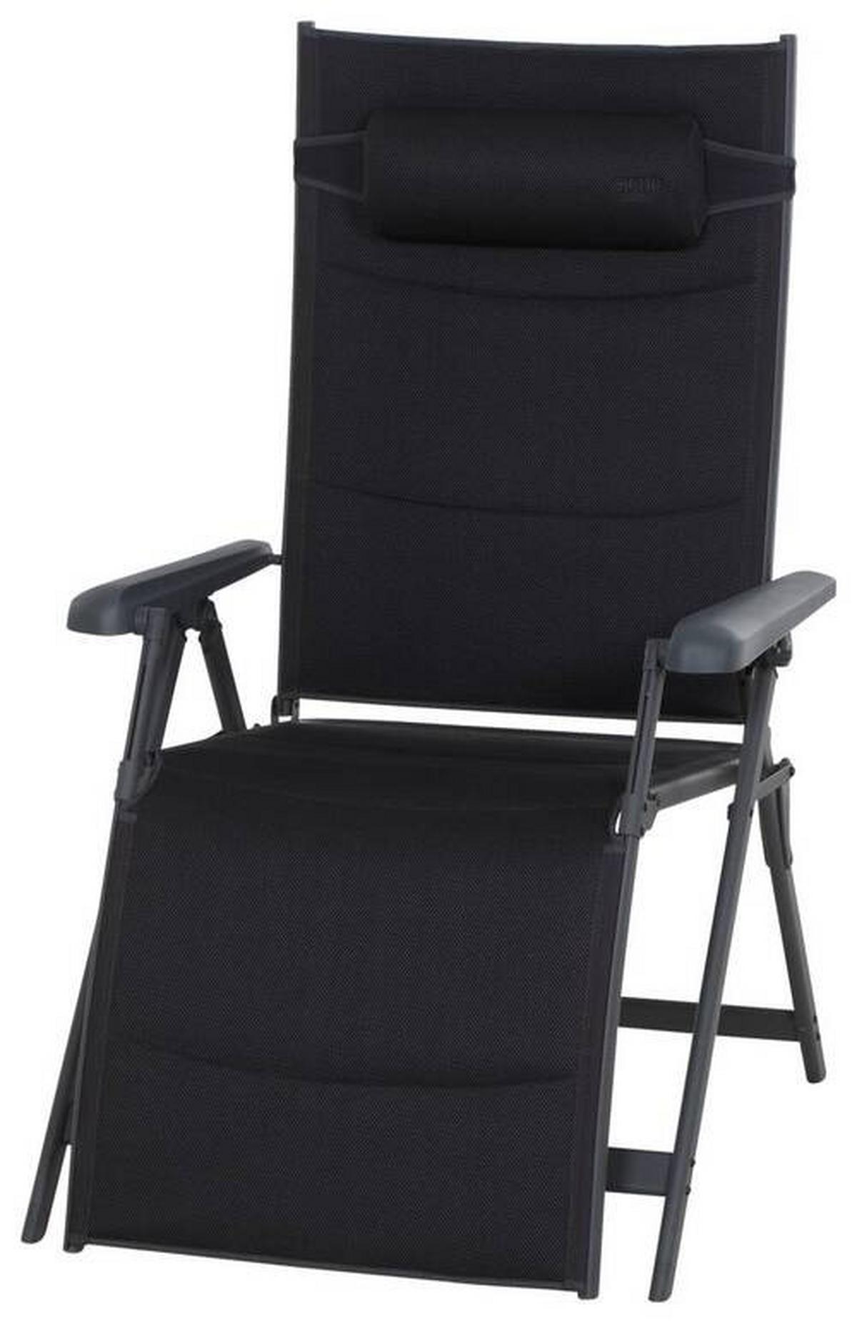 Sonnenliege Premium Aluminium, verstellbar - Anthrazit, KONVENTIONELL, Textil/Metall (75/123/91cm) - Siena Garden