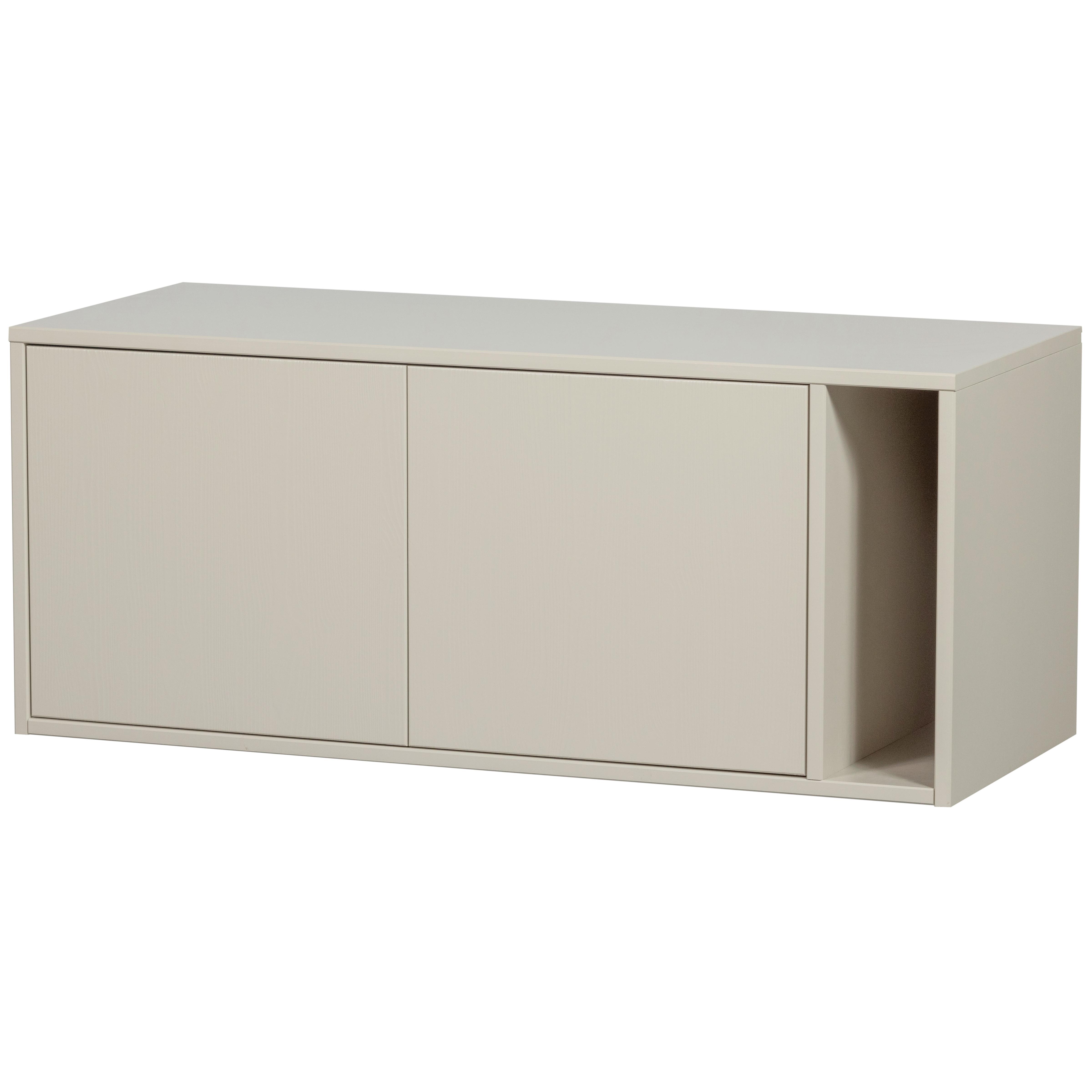 LOWBOARD Settle Down Grau B: 108cm - Grau, Design, Holz (108/45/44cm) - Livetastic