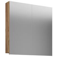 Spiegelschrank Vcb 2-Türig BxHxT: 60x59x12 cm Eiche/Honig - Eichefarben/Honig, Basics, Glas/Holzwerkstoff (60/59/12cm) - MID.YOU