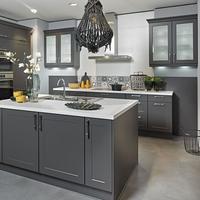 Einbauküche Ip4250 Frei Planbar Modernes Design - Anthrazit/Weiß, MODERN, Holzwerkstoff - Impuls