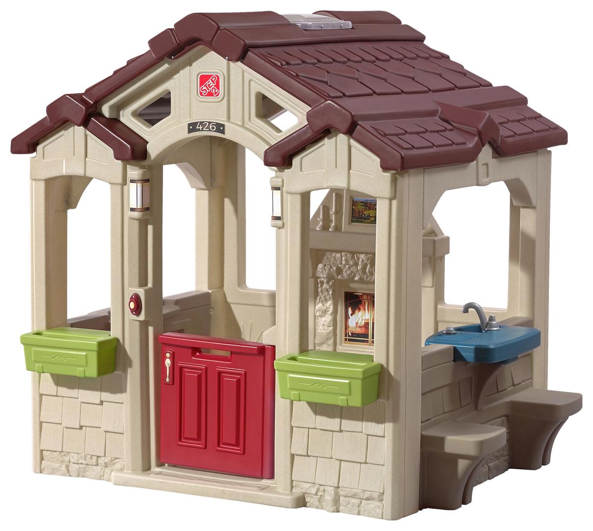 Spielhaus 867400 - Beige/Braun, KONVENTIONELL, Kunststoff (149,2/147/127cm) - Ambia Garden