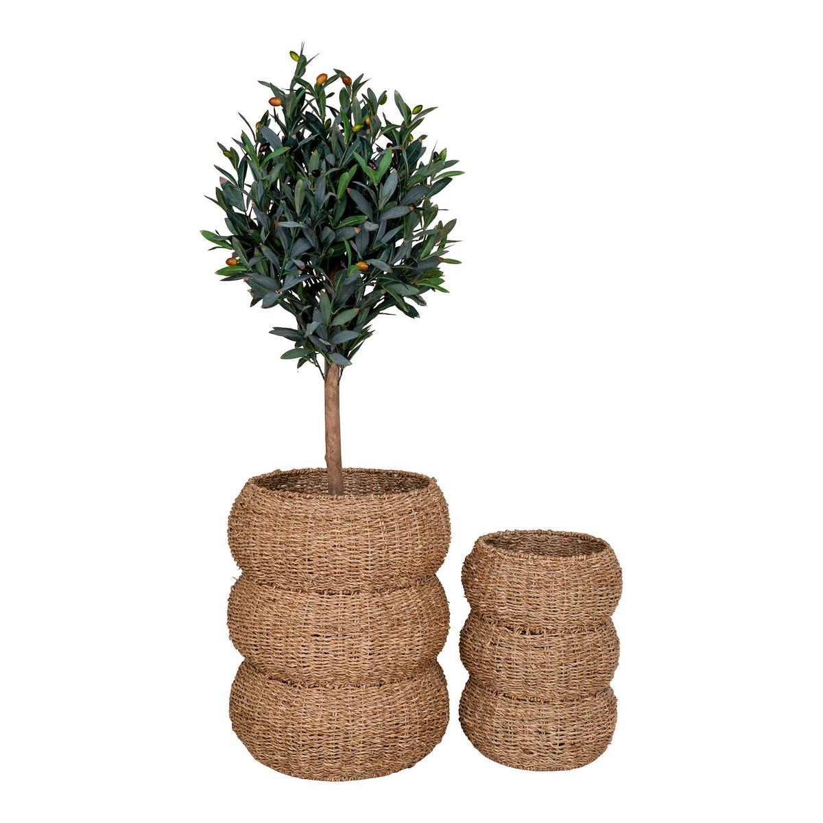 Korbset Sarbas Hellbraun B: 35 Cm - Hellbraun, Basics, Naturmaterialien (35/45/35cm)