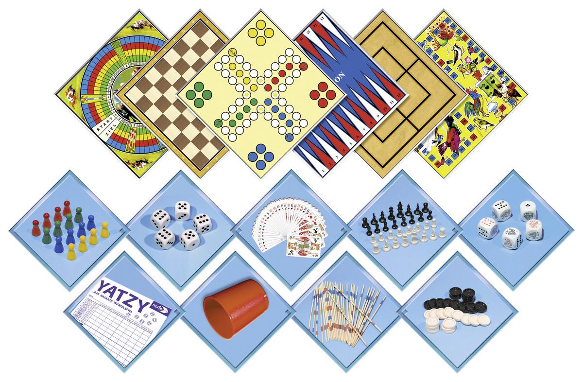 Noris Spielesammlung Spieleklassiker Ab 6 Jahren - Multicolor, Basics, Karton/Papier (5,3/36,8/27cm)