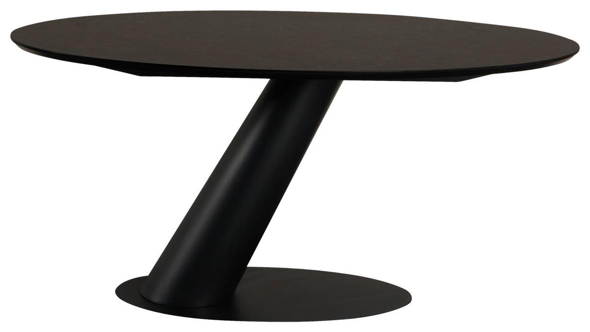JEDÁLENSKÝ STÔL STEVEN 160 - čierna, Design, kov/kompozitné drevo (160/76/95cm) - Mömax