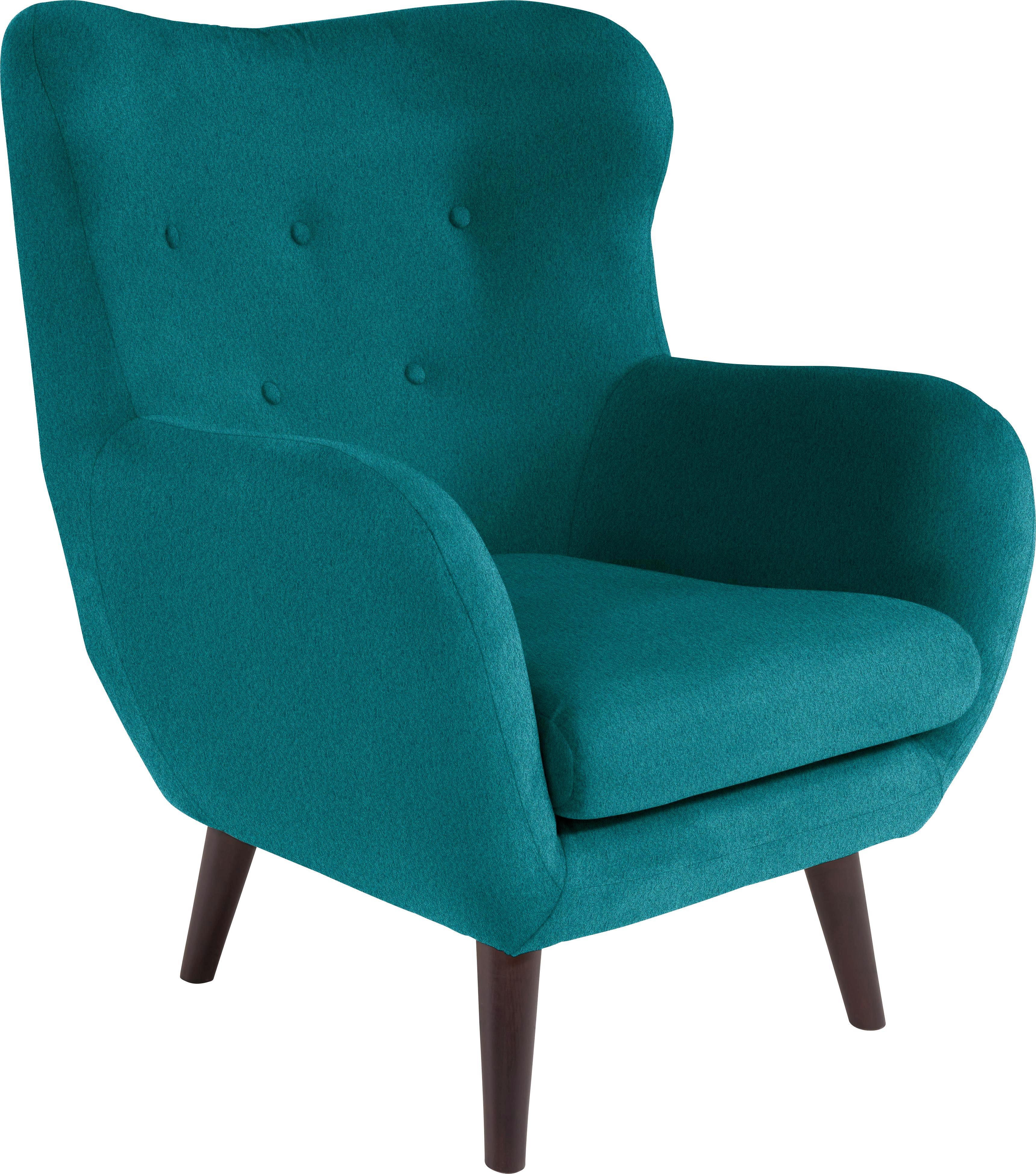 Fernsehsessel Viborg - Türkis, MODERN, Textil (91/104/80cm)