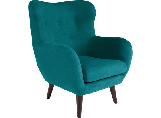 Tv Kreslo Viborg - tyrkysová, Moderný, textil (91/104/80cm) Tv Kreslo Viborg - tyrkysová, Moderný, textil (91/104/80cm)